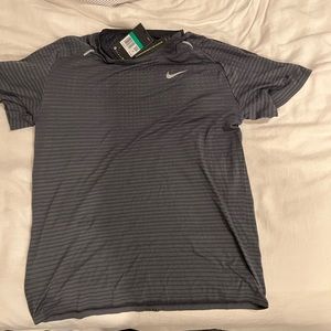 Nike Mens Techknit Ultra Dri Fit Running Top Black -  Size XL NWT